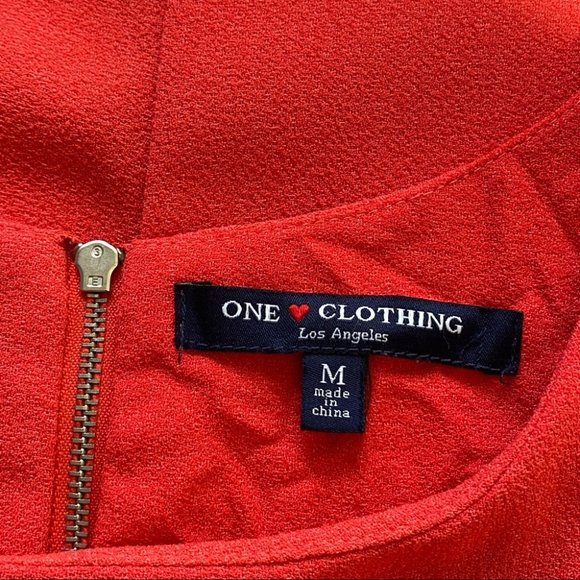 One Clothing Short Sleeve Dress w/Back Zipper - Picture 6 of 7